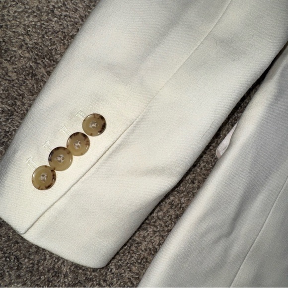 J.Crew NWT Elegant Ivory Women's Size 4 BlazerJacket Wool - Picture 8 of 11